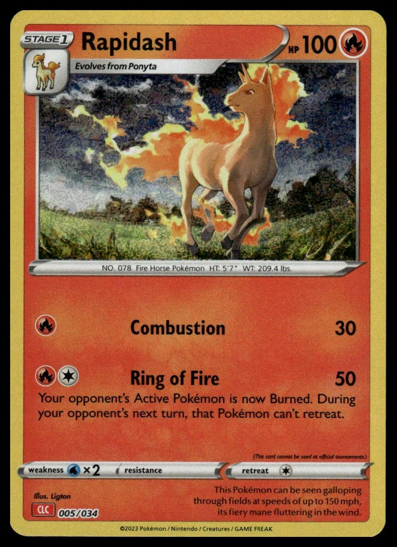 Pokémon TCG - Rapidash (Trading Card Game Classic 005 CLC)