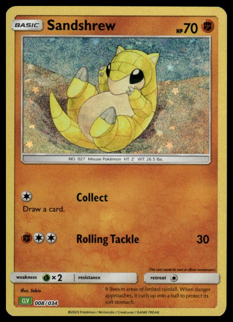 Pokémon TCG - Sandshrew (Trading Card Game Classic 008 CLV)