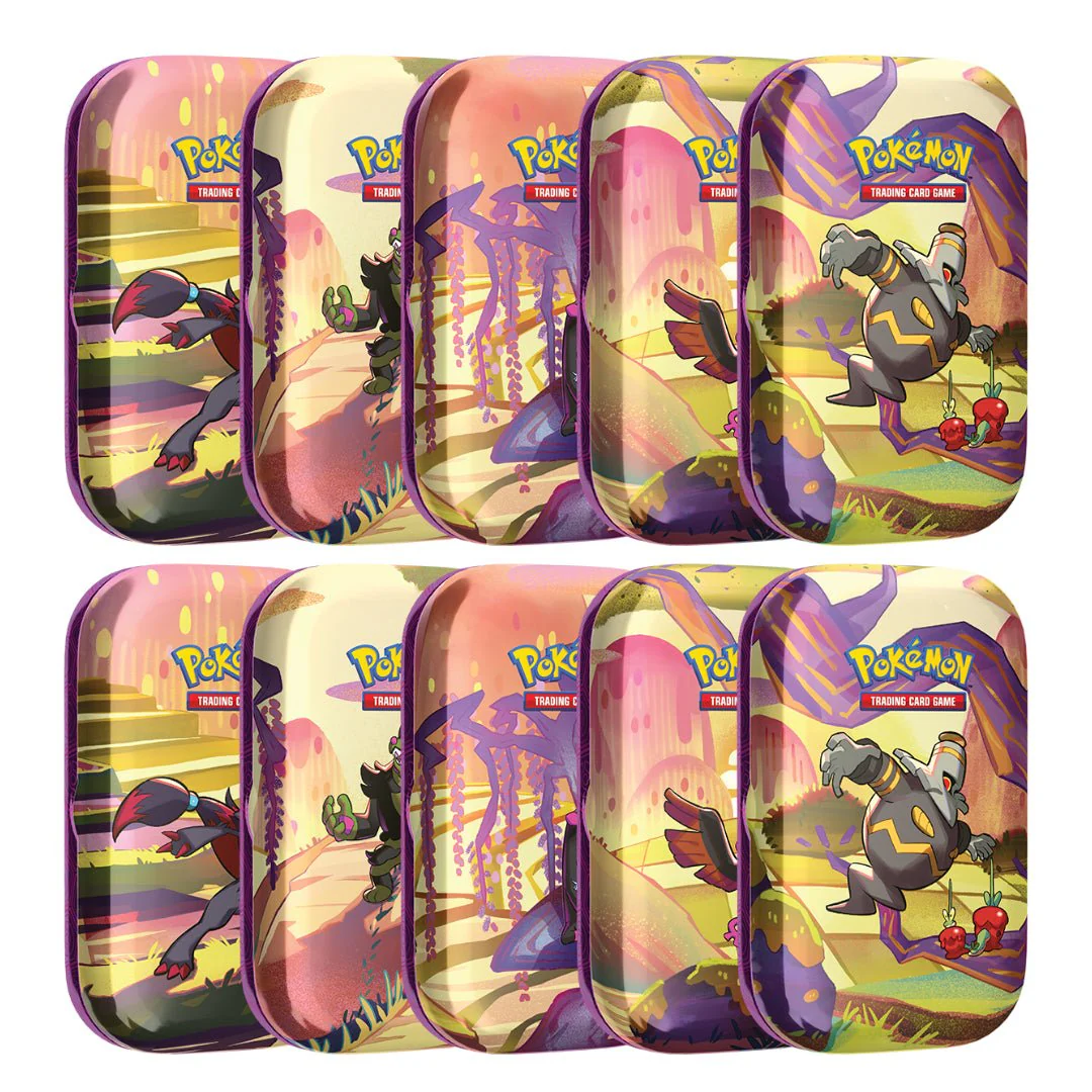 Pokémon TCG: Scarlet & Violet Shrouded Fable - Mini Tins Full Box (10 Tins) - Image 2