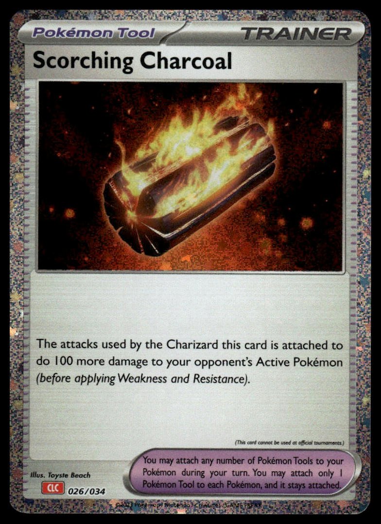 Pokémon TCG - Scorching Charcoal (Trading Card Game Classic 026 CLC)