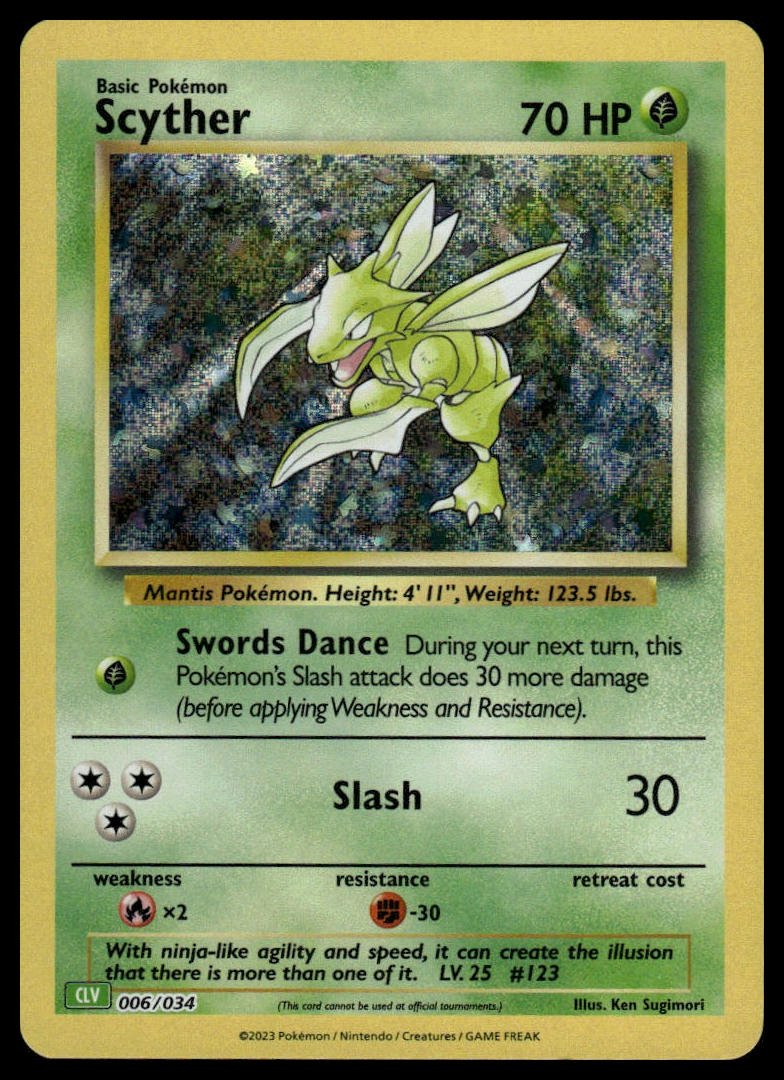 Pokémon TCG - Scyther (Trading Card Game Classic 006 CLV)
