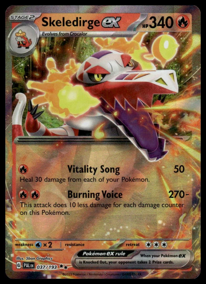 Pokémon TCG - Skeledirge ex (Paldea Evolved 037)