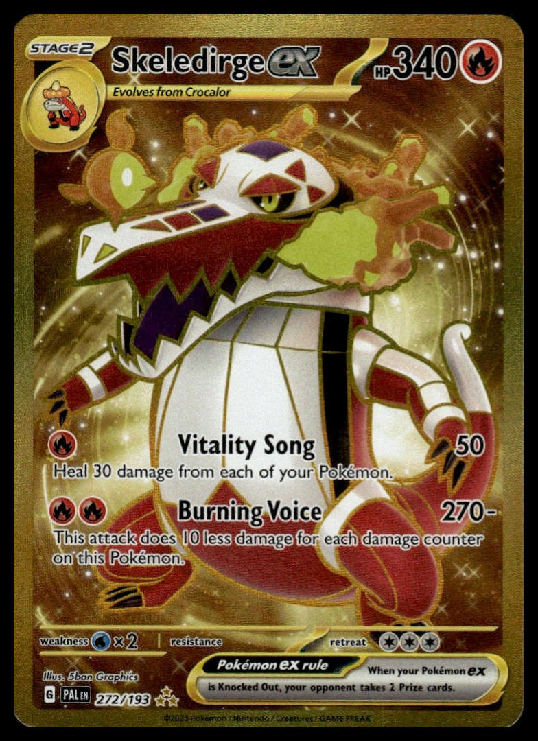 Pokémon TCG - Skeledirge ex (Paldea Evolved 272)