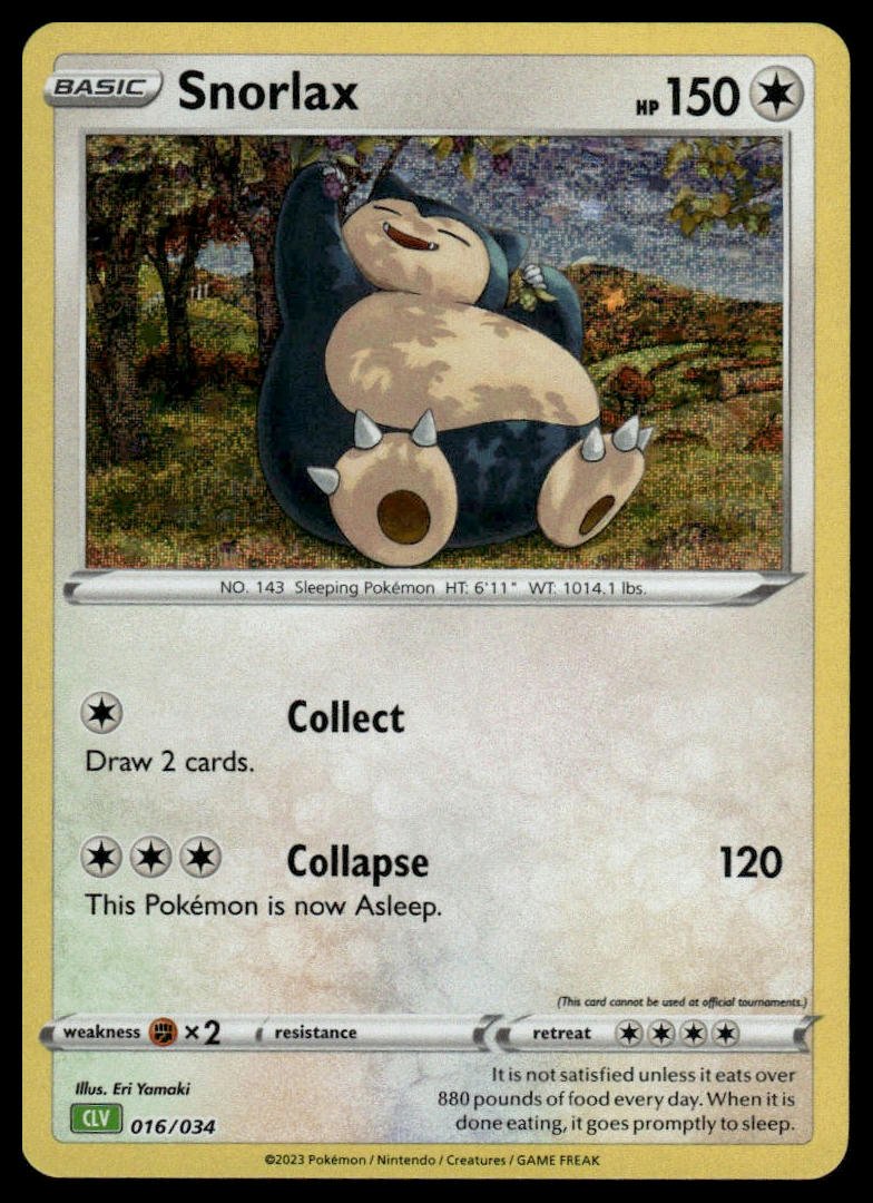Pokémon TCG - Snorlax (Trading Card Game Classic 016 CLV)
