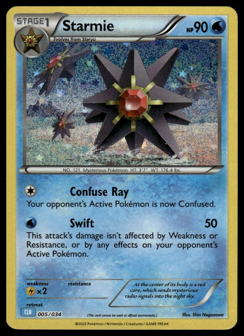 Pokémon TCG - Starmie (Trading Card Game Classic 005 CLB)