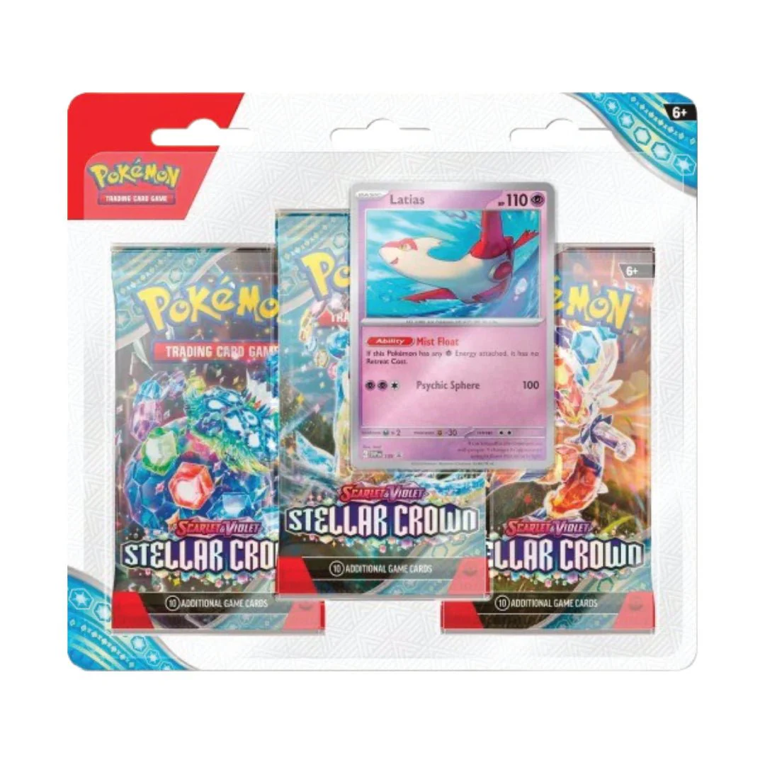 Pokémon TCG: Stellar Crown 3 Pack Blister - Latias