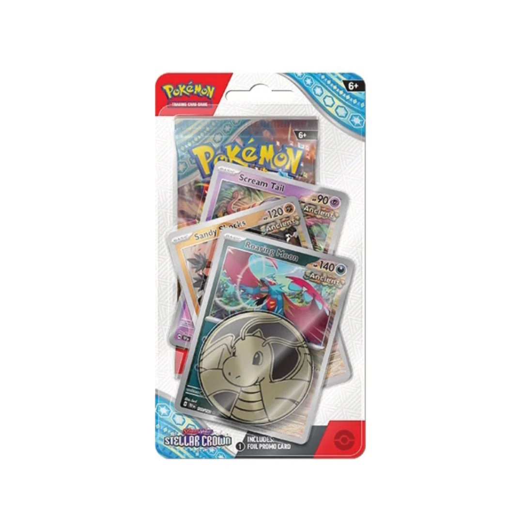 Pokémon TCG: Stellar Crown Checklane Blister - Roaring Moon