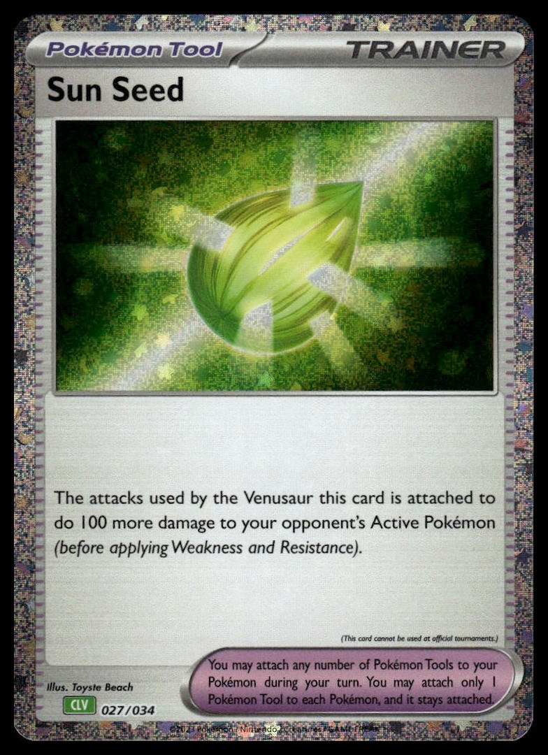 Pokémon TCG - Sun Seed (Trading Card Game Classic 027 CLV)