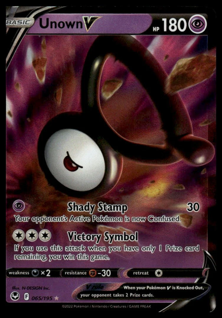 Pokémon TCG - Unown V (Silver Tempest 065)