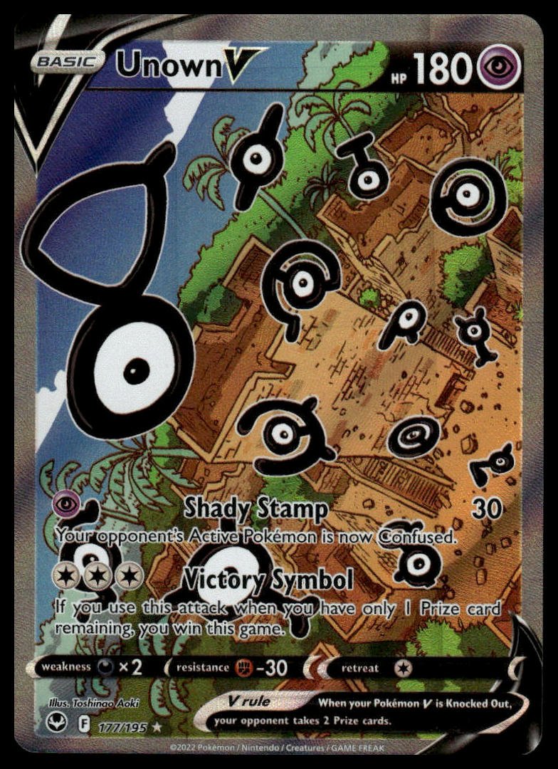 Pokémon TCG - Unown V (Silver Tempest 177)