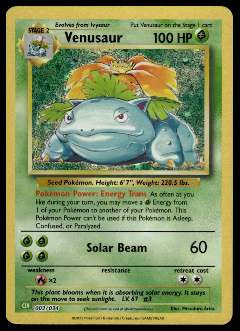 Pokémon TCG - Venusaur (Trading Card Game Classic 003 CLV)