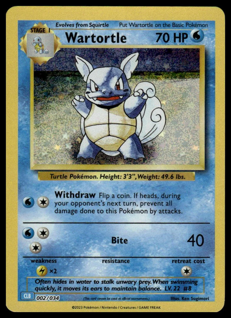 Pokémon TCG - Wartortle (Trading Card Game Classic 002 CLB)