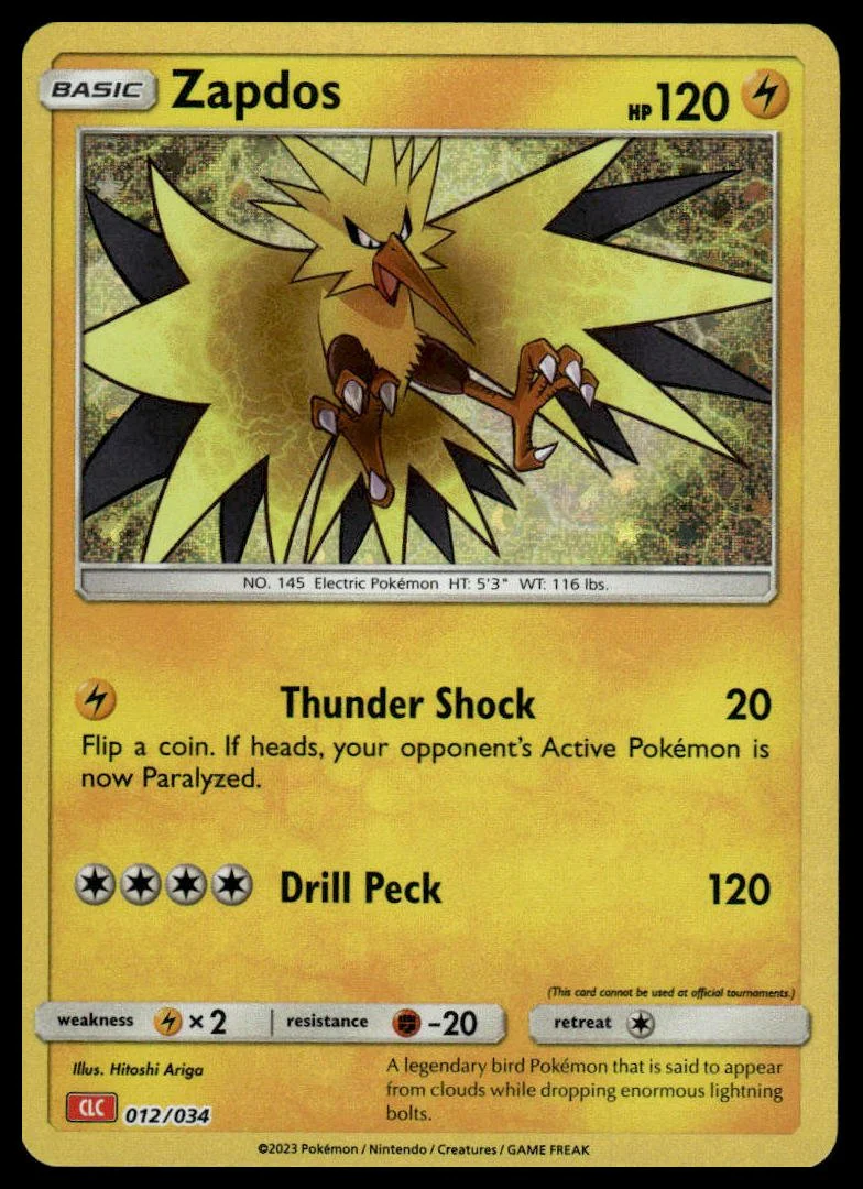 Pokémon TCG - Zapdos (Trading Card Game Classic 012 CLC)