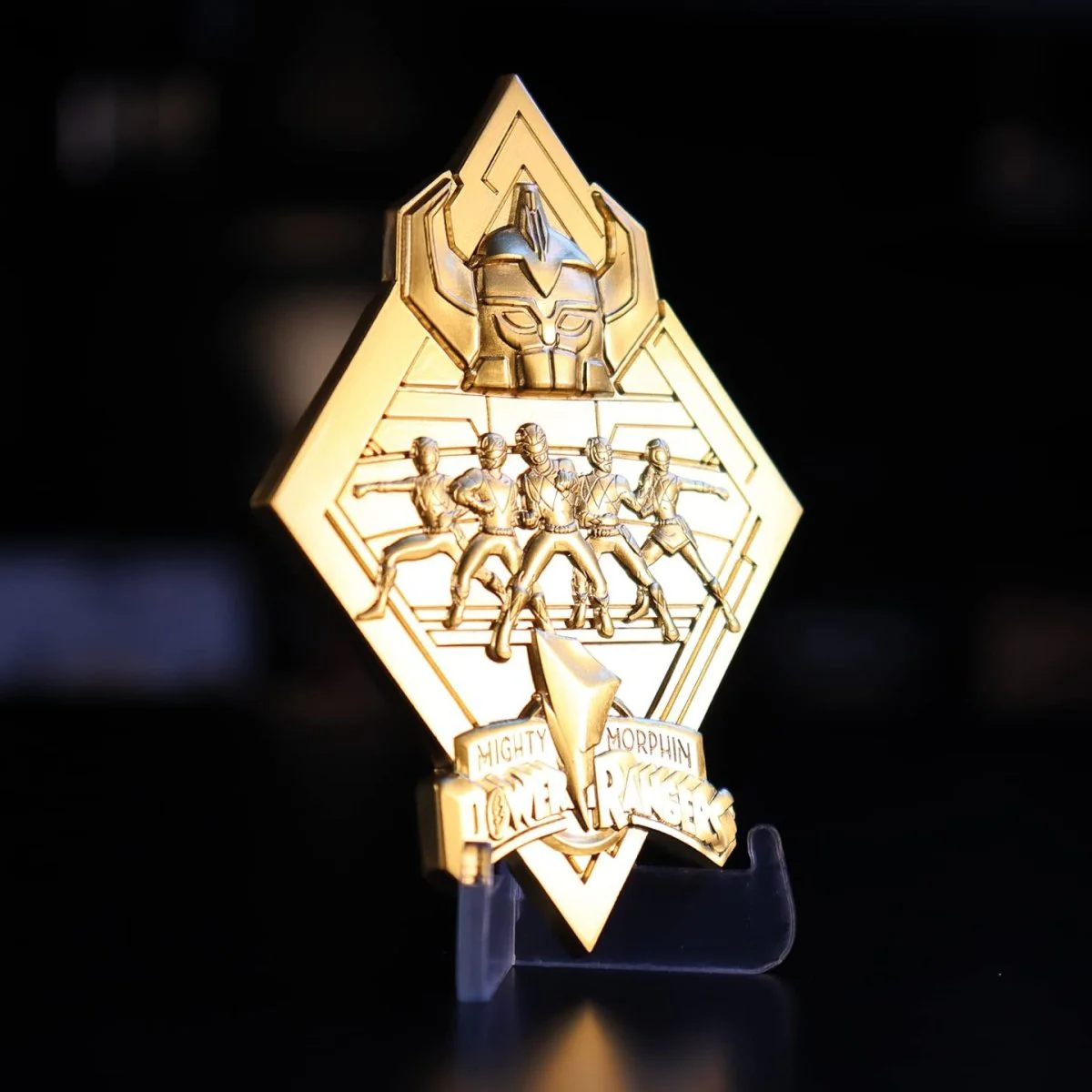 Power Rangers Medallion - 24k Gold Plated Limited Edition - Image 2