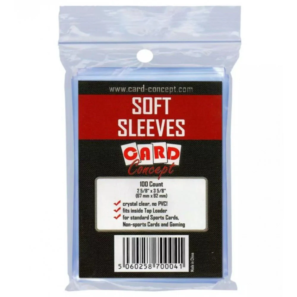 Single Card Holder Soft Sleeves (100ct)