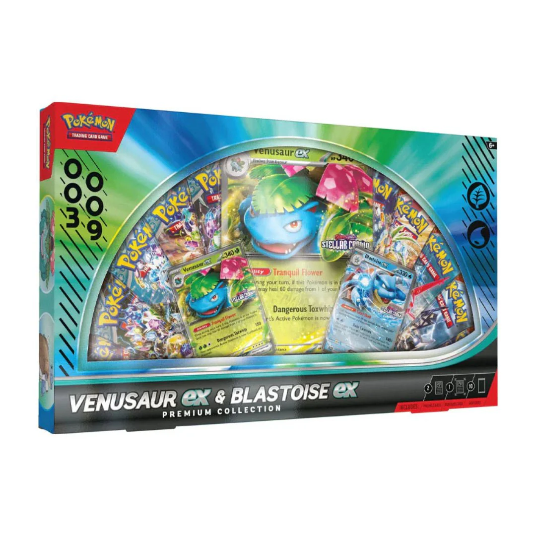 Pokémon TCG: Venusaur & Blastoise ex Premium Collection